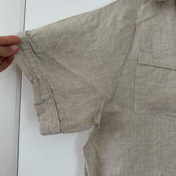 dissh felix natural linen pocket shirt - Picture 3 of 5